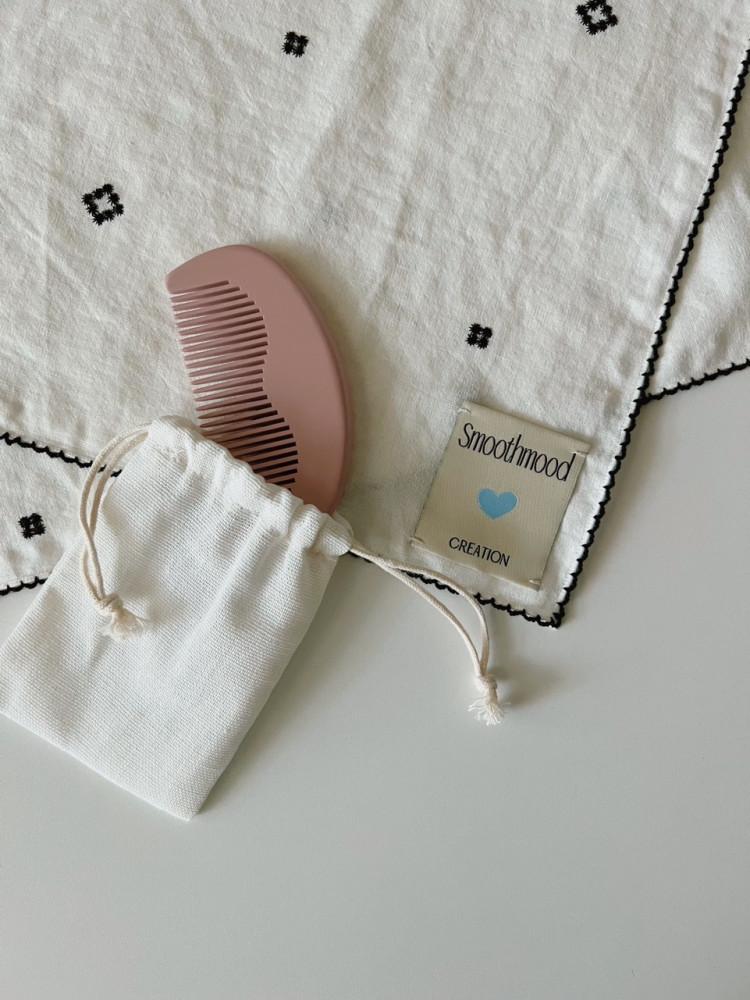 모닝버드 베이비핑크 헤어 빗 브러시 콤브 콤