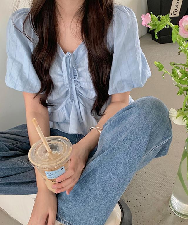 코코앤유 두사이즈 긴팔,반팔 쏠셔링블라우스 ( 빅사이즈 ,개강룩, 출근룩 퍼프, 벌룬 하객룩 루즈,오버핏 출근 비치웨어 여행룩 )