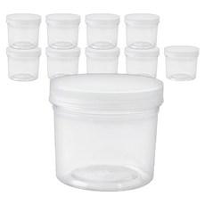 봄91 원형 투명스크류캡 밀폐용기 350ml