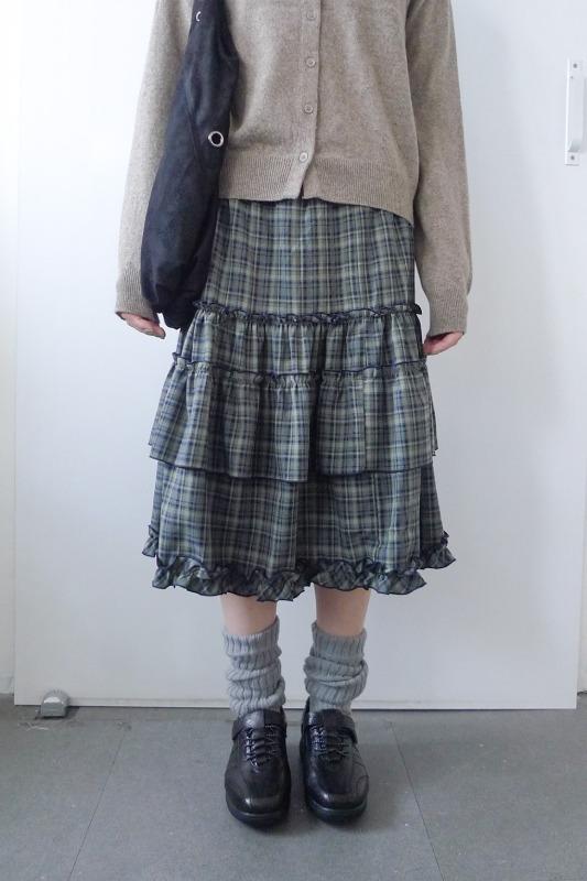 plaid check skirt (2color)