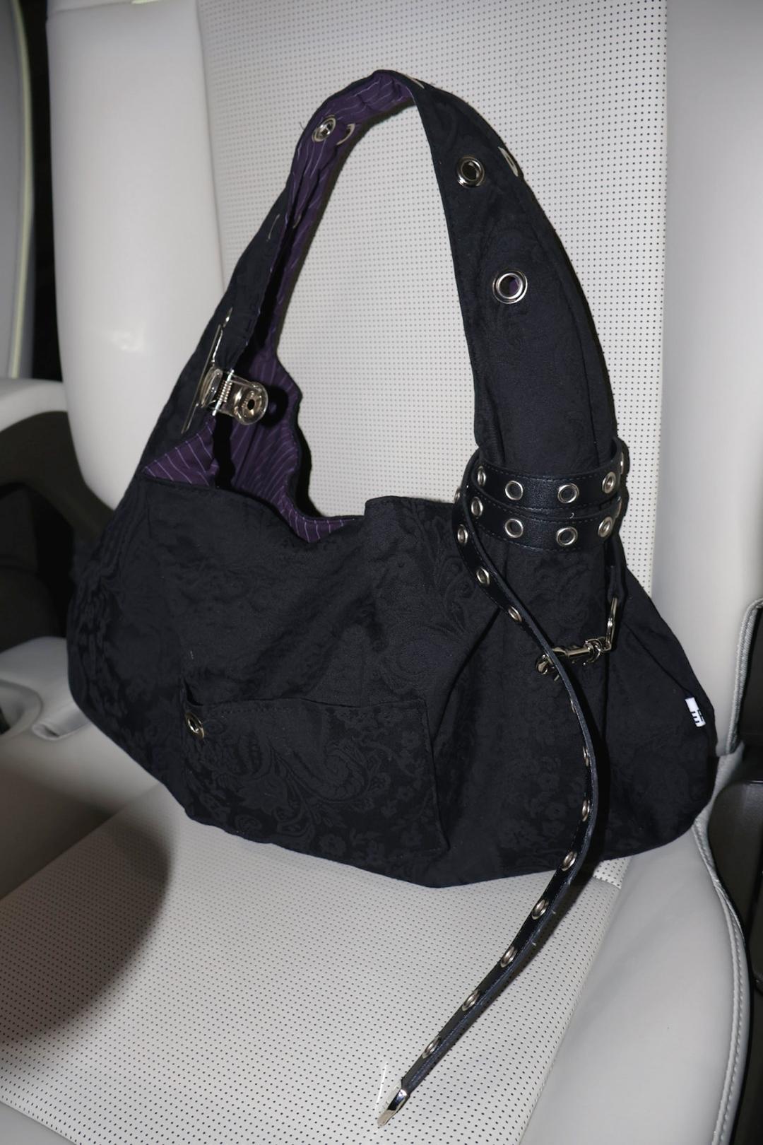 EYELET JACQUARD BAG