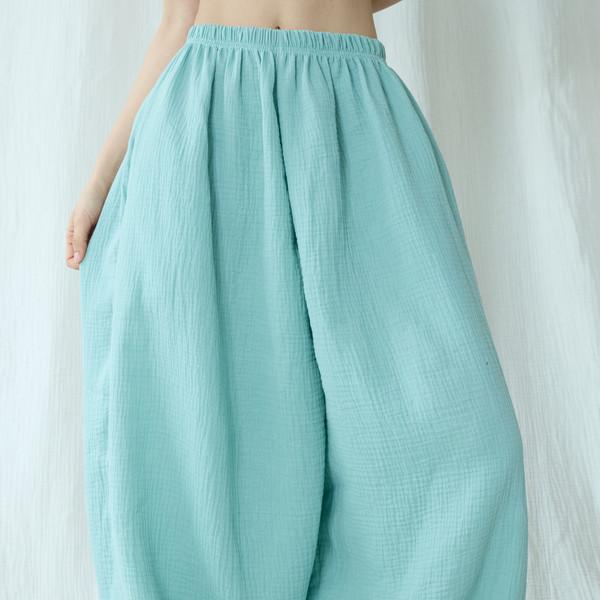2겹 민트스님바지
