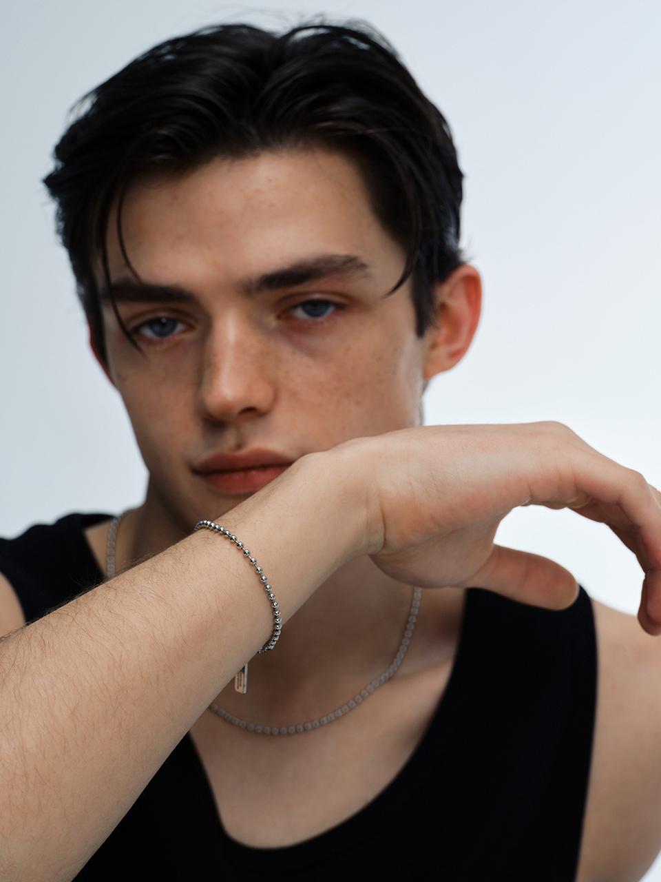 [셀럽착용] Basic Ball Chain Bracelet_VH2411BR072M