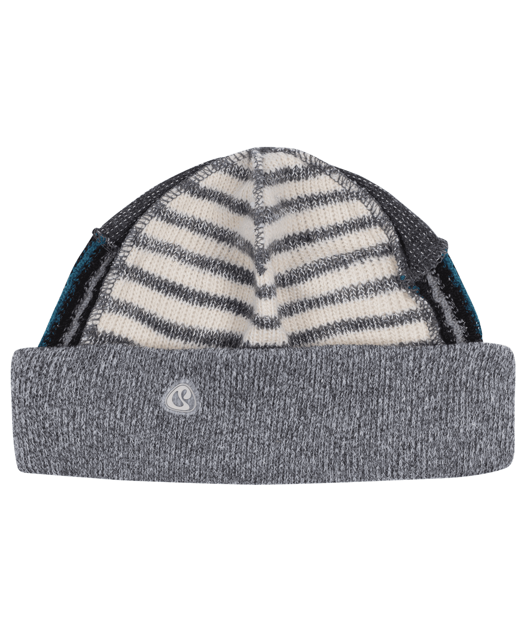 PATCHWORK BEANIE GREY