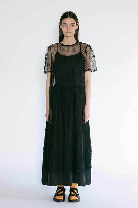 Sheer Polka-Dot Dress [ 2차 리오더 ]