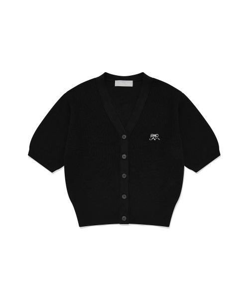 문페어리(MOON FAIRY)  MF 플리에 브이넥 가디건-블랙 - 사이즈 & 후기 | 무신사