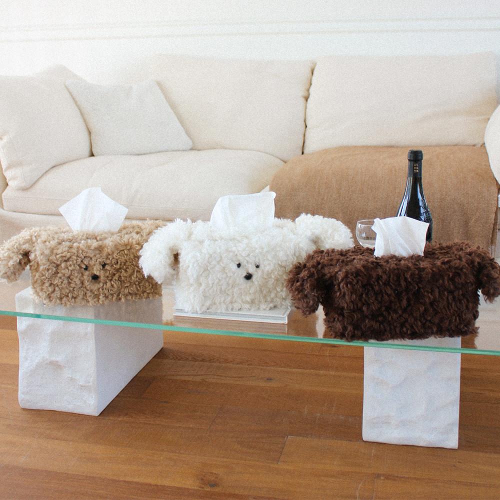 꼬질퍼피 티슈케이스 휴지