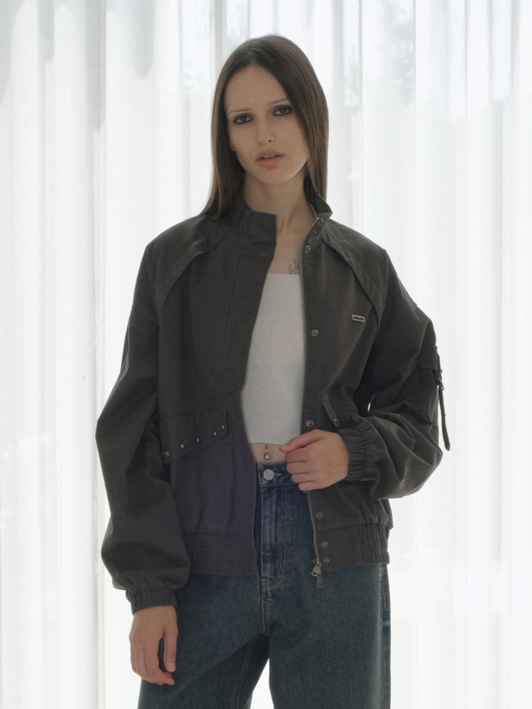 OVERFIT BLOUSON JUMPER [GREY]