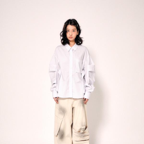 unbalanced dirty cargo pants