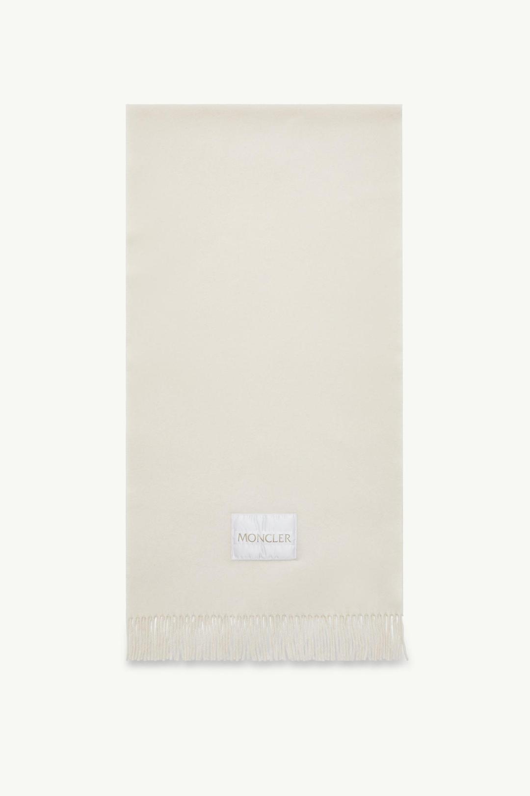 울 펠트 스카프 화이트