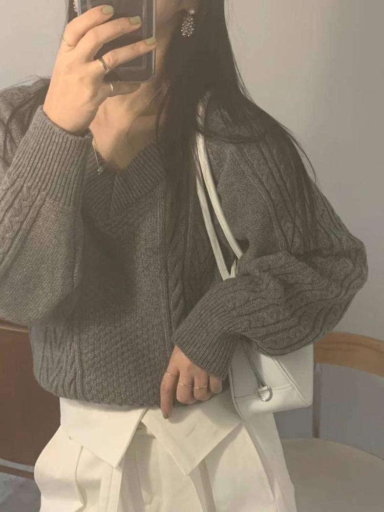 세일!!!! 바질 24ss 비브 케이블 투웨이 니트