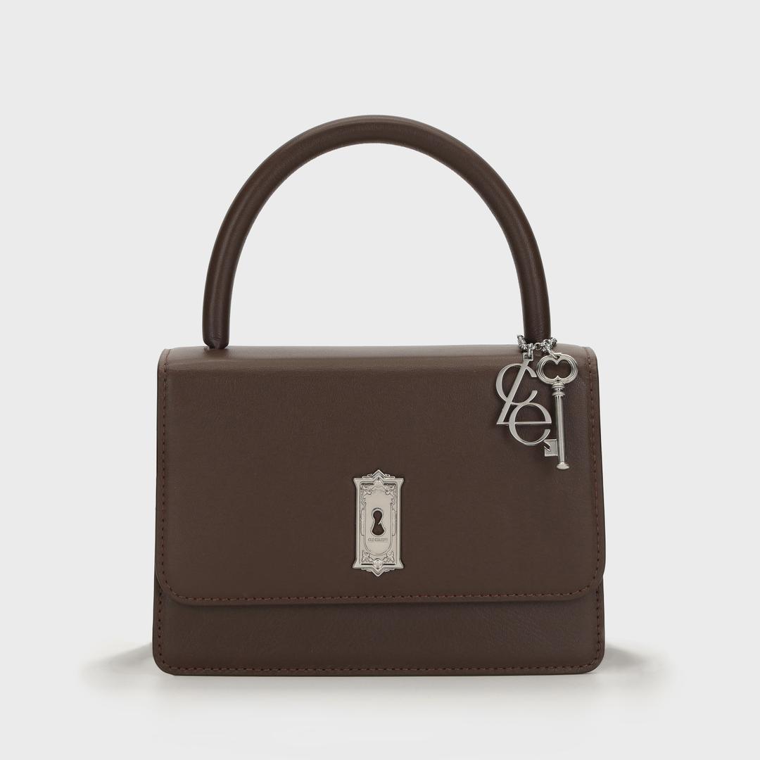 Belier handle bag brown