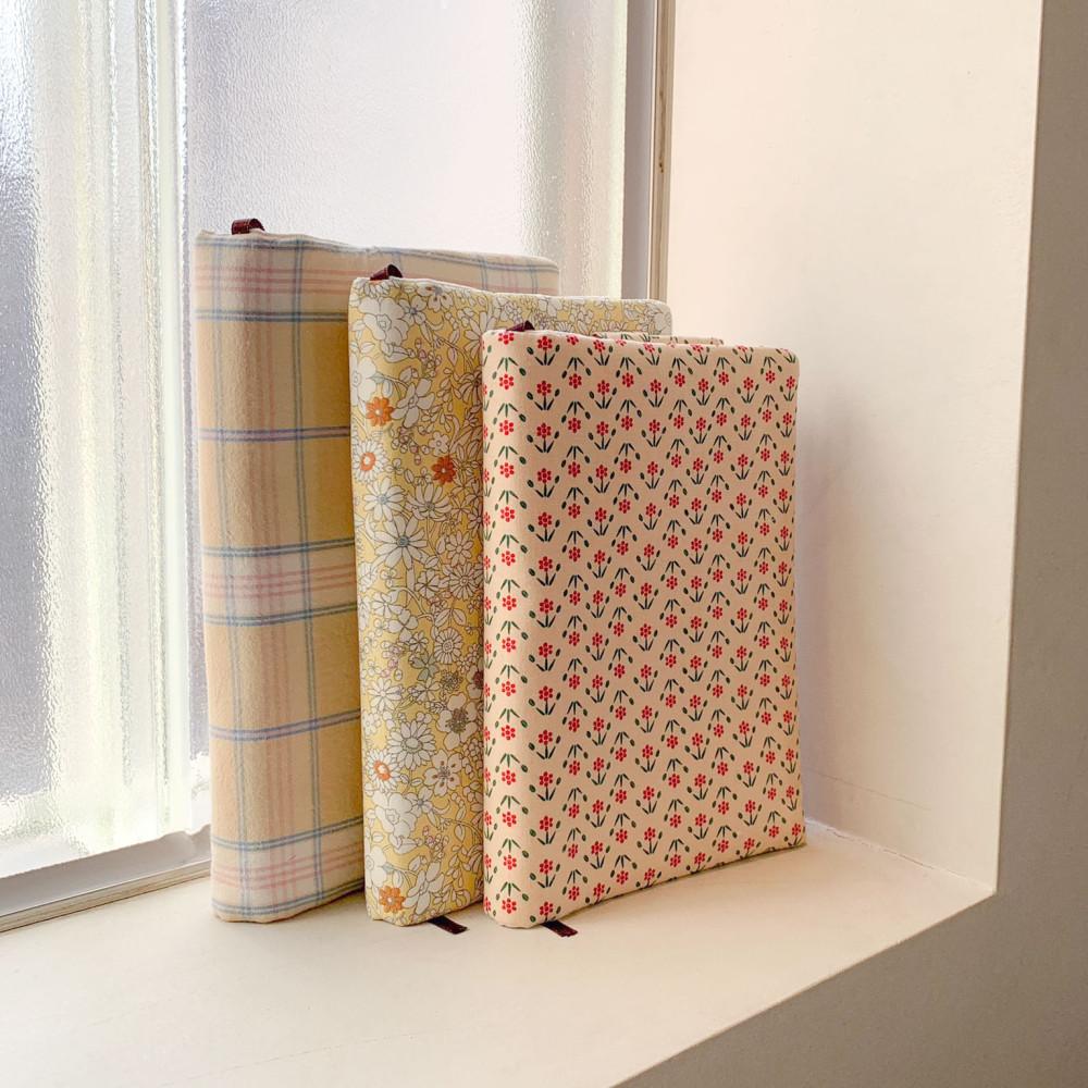 옐로우 북커버 핸드메이드 책커버 북파우치