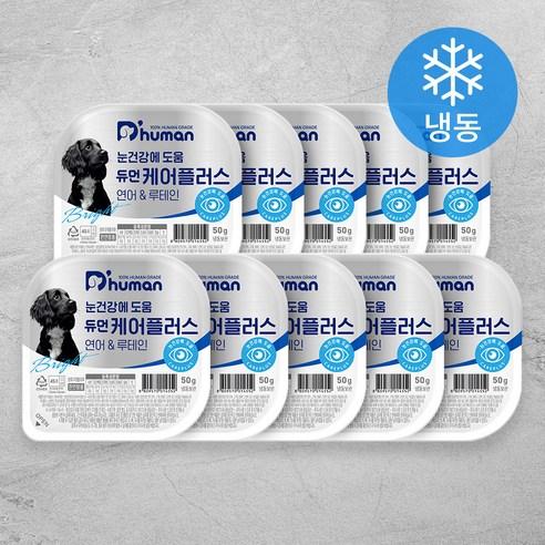 듀먼 전연령 강아지 케어플러스 눈건강 화식사료, 50g, 연어, 10개