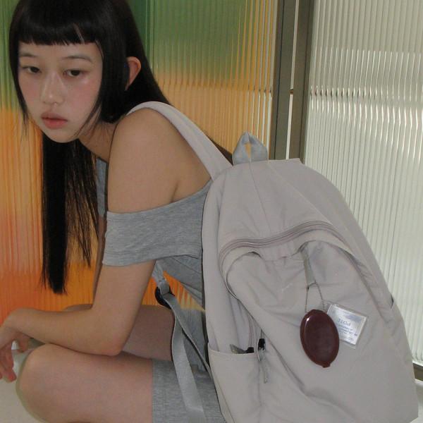 [2차리오더][6/30순차출고] 0002 HideSlot Classic Backpack_Ash Milk