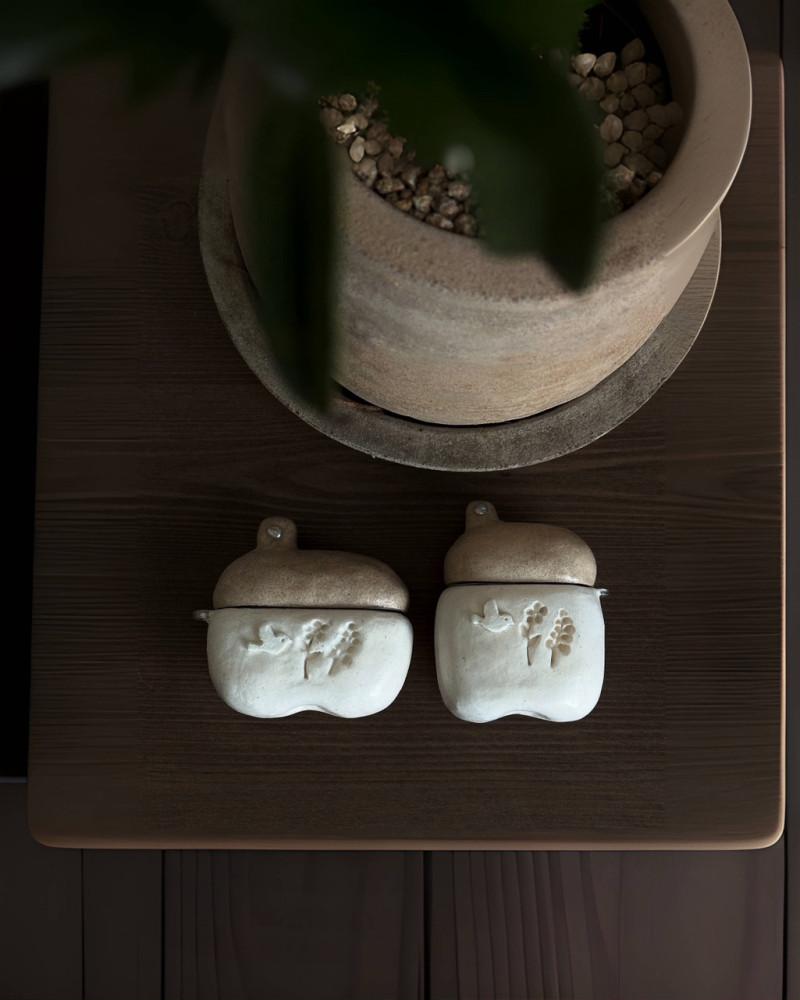 도토리마을 점토 에어팟 케이스 : Mms 만물생