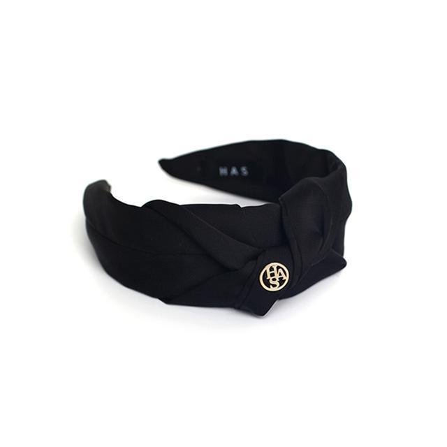 [혜리 착용] BFH001 Black Round logo Hairband