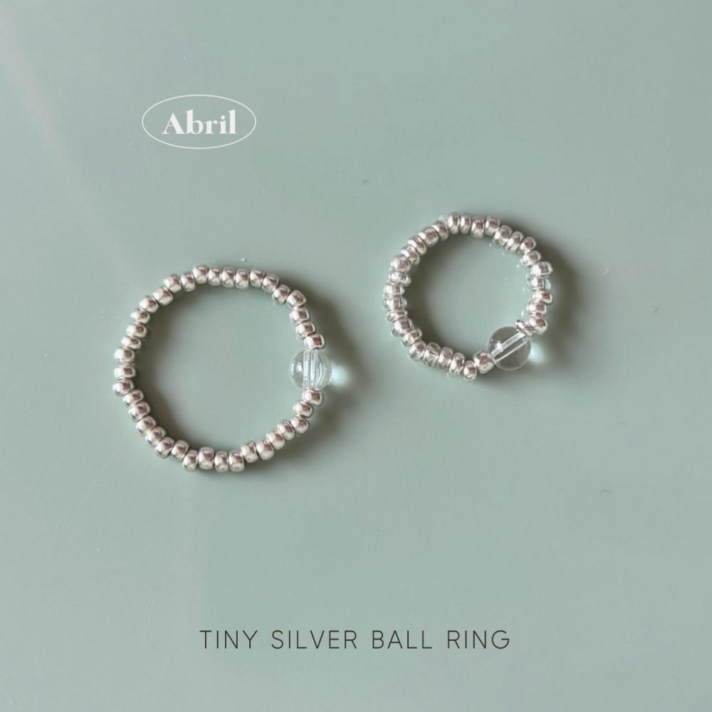 [아브릴] Tiny Silver Ball Ring