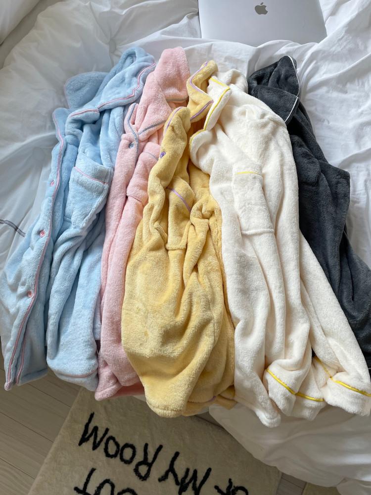 (5colour) 부들부들 컬러 수면잠옷 여성 파자마 홈웨어