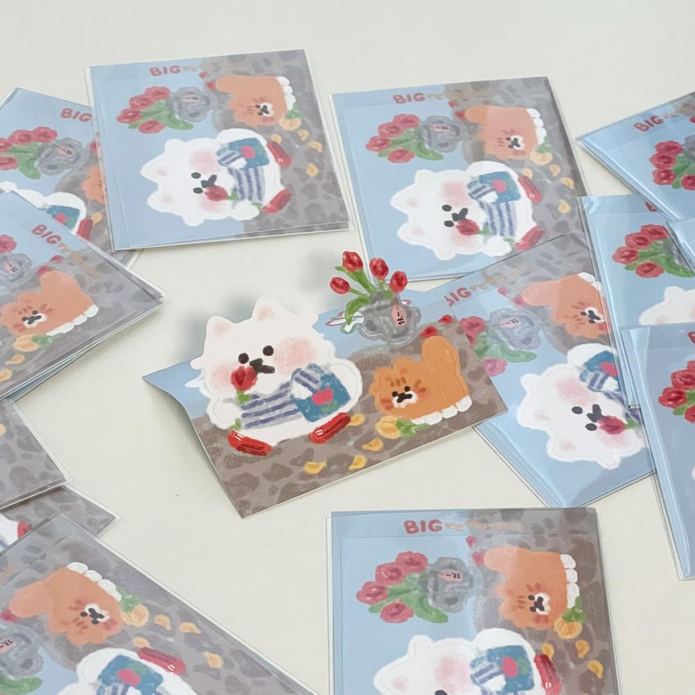 빅리무버블스티커 튤립사던날