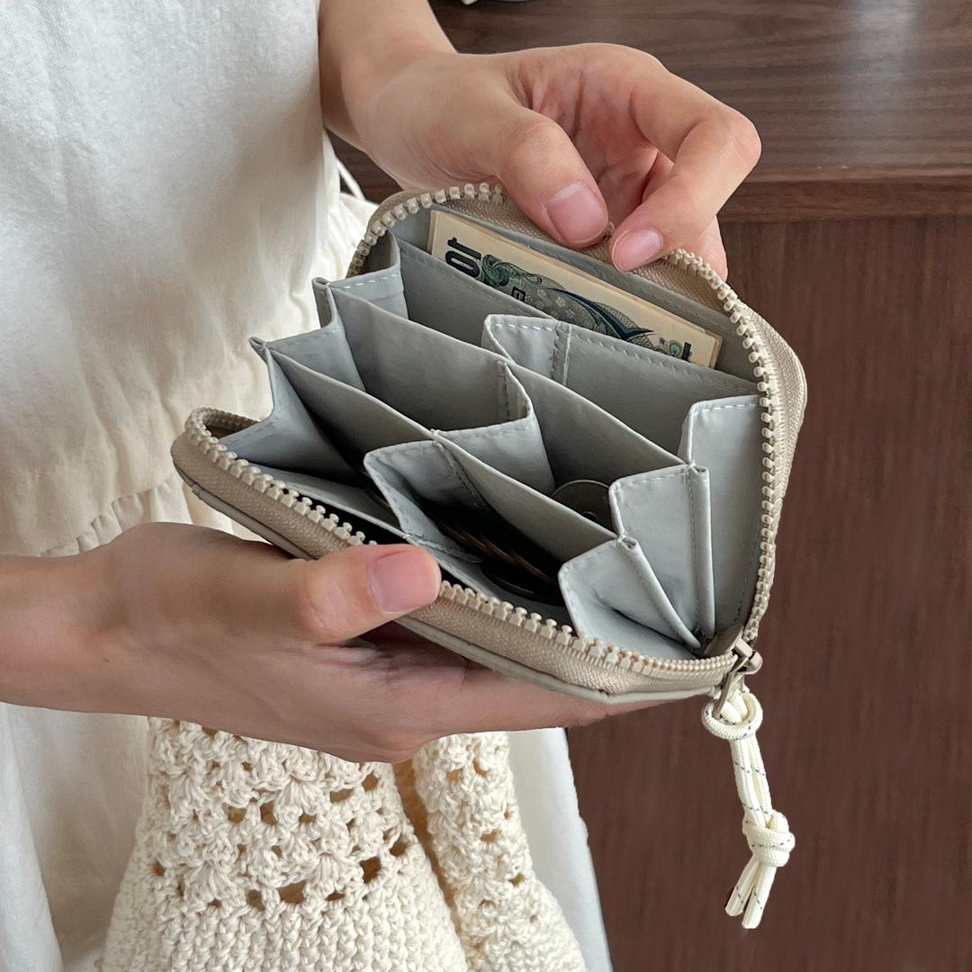 르상스 [자체제작🤎] 르상스 6칸 올인원 일본 동전 지갑 케이스 여행용 대용량 유럽 현금