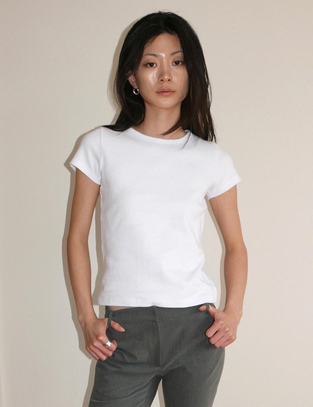 Daily Slim Hug Top_White *5/16일 발송
