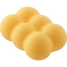 푸트로랩 휴대용 버블 미니 알약 수납 케이스, 옐로우, 1개