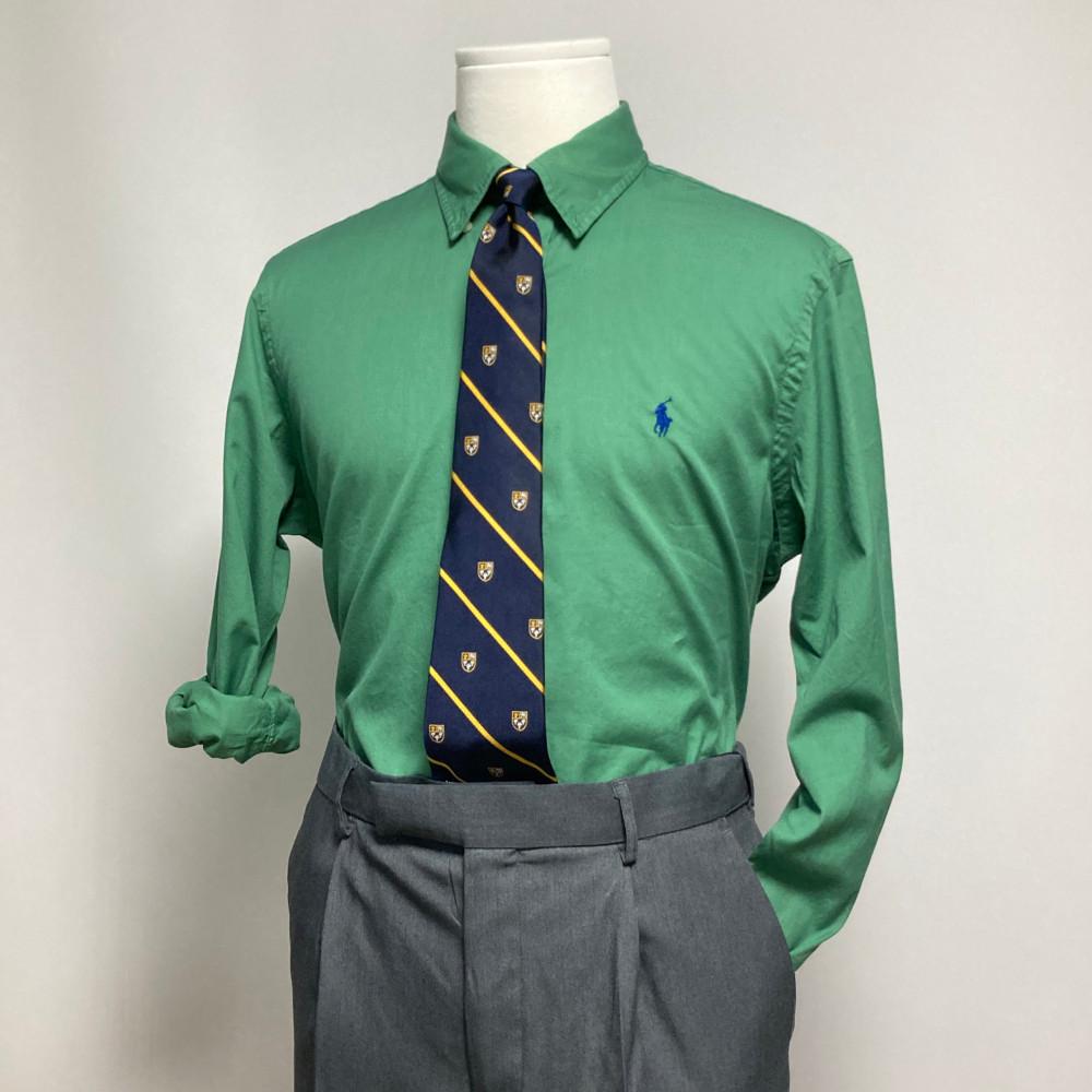 폴로 랄프로렌 페더웨이트 트윌 셔츠 (그린)