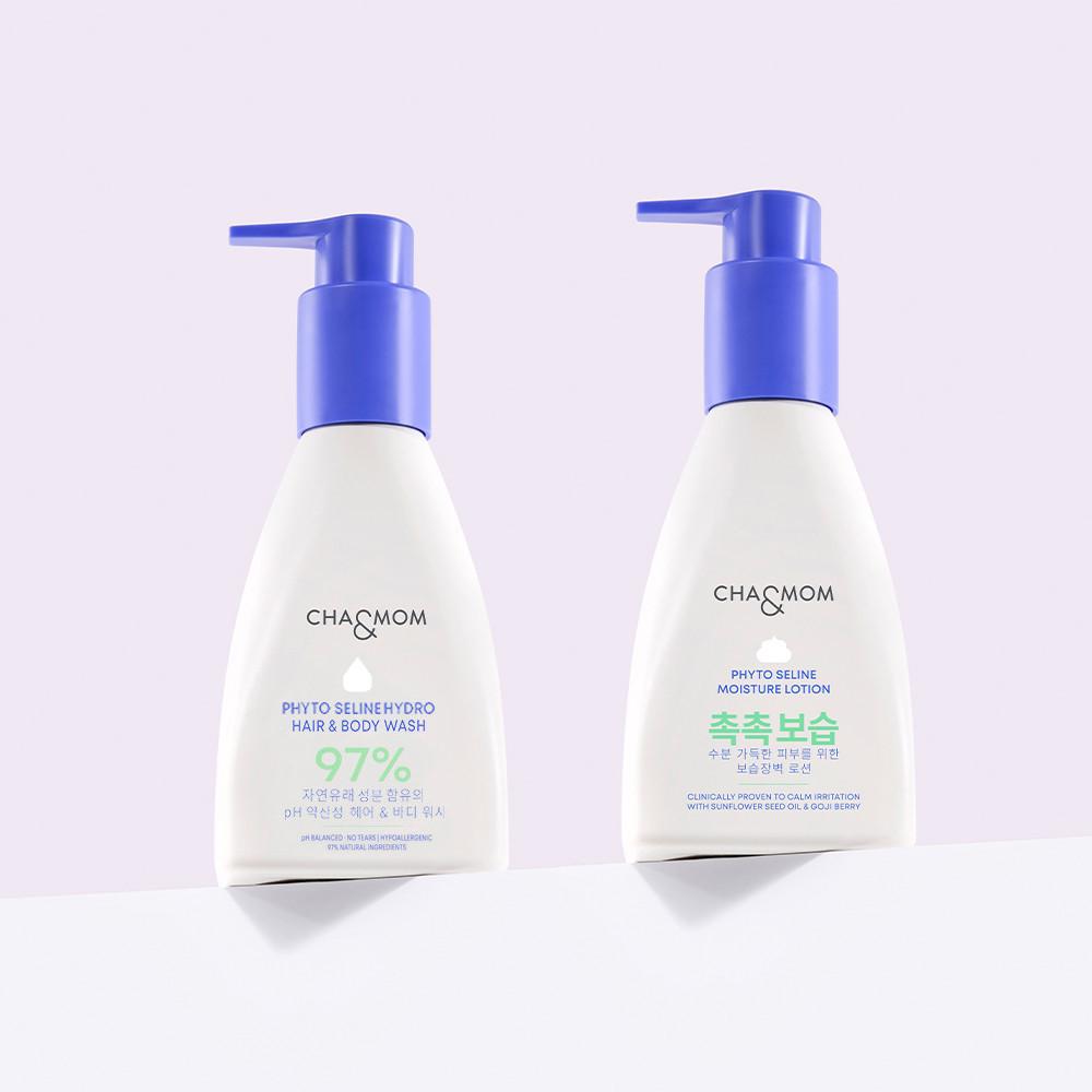 차앤맘 피토세린 하이드로 워시 300g+모이스처 로션240g set