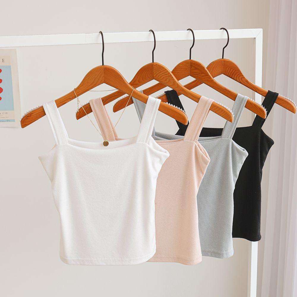 1+1 제로니 스퀘어넥 스판 이중 안감 나시