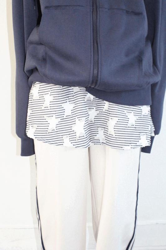 히피디피 kirakira layered skirt (2color)