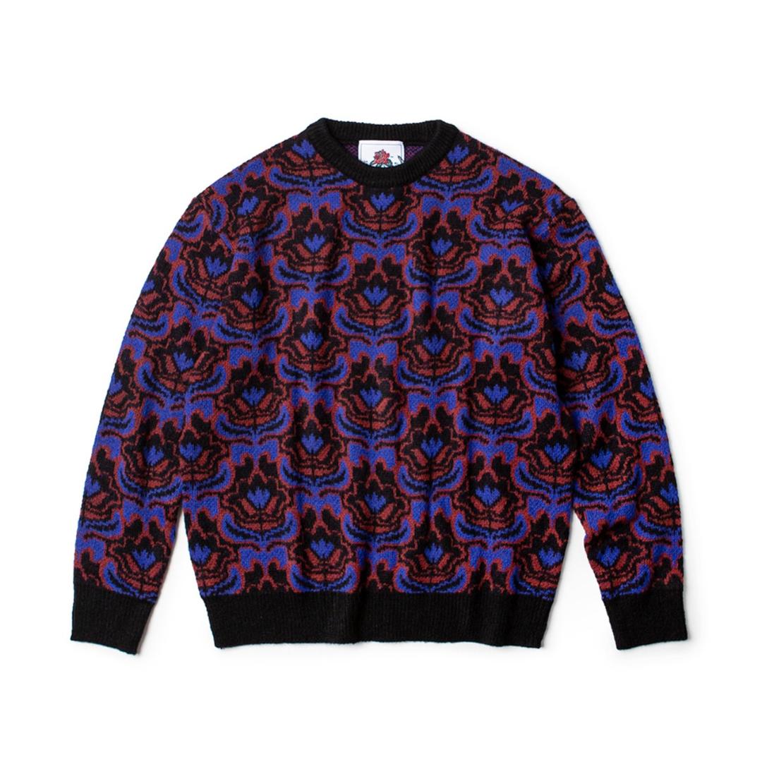 WALL PAPER MOHAIRKNIT RED