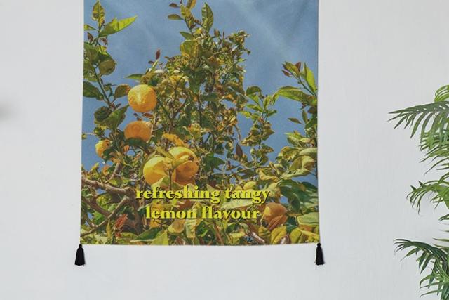 포토 행잉 패브릭 포스터 / 가리개 커튼(5size)_lemon 01
