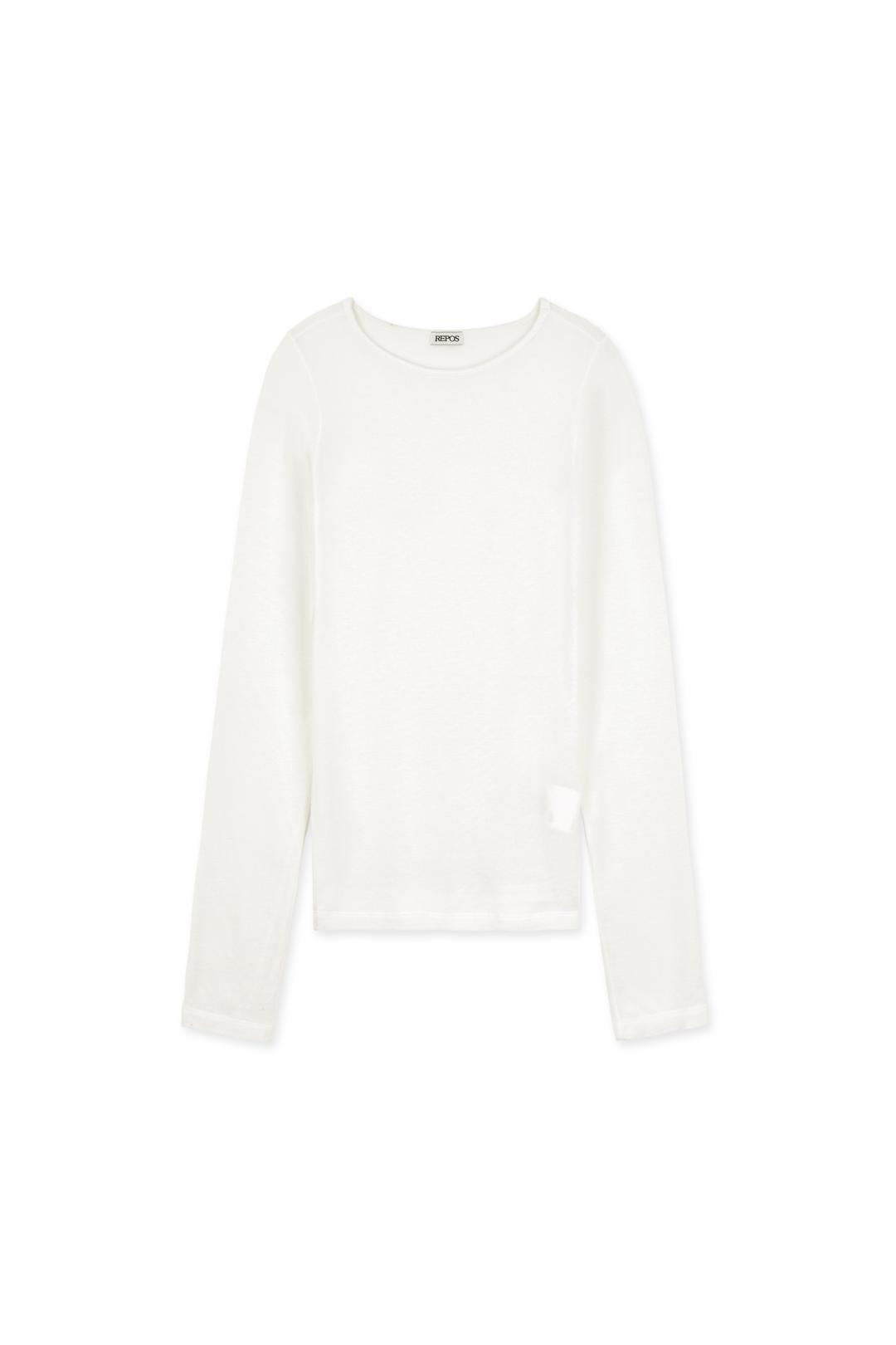 TENCEL WOOL LONG SLEEVE T-SHIRTS (IVORY)