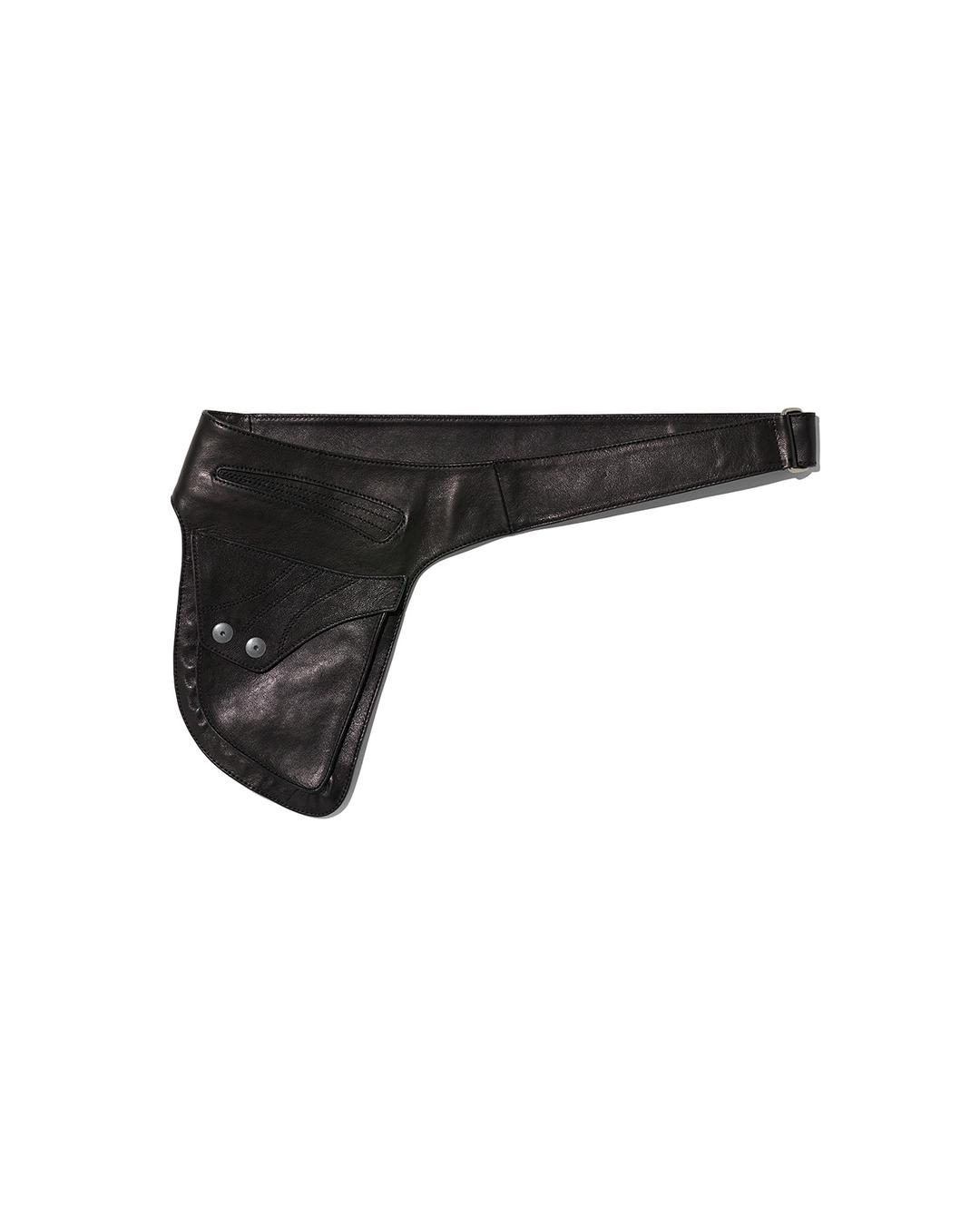 LAMBSKIN BODY POUCH_BLACK