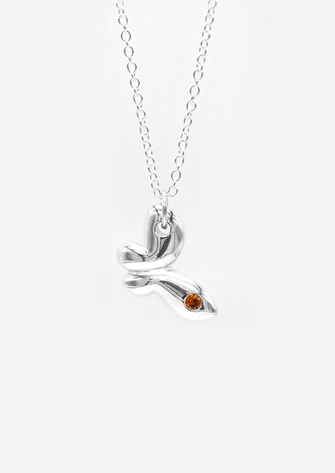 butterfly necklace_orange