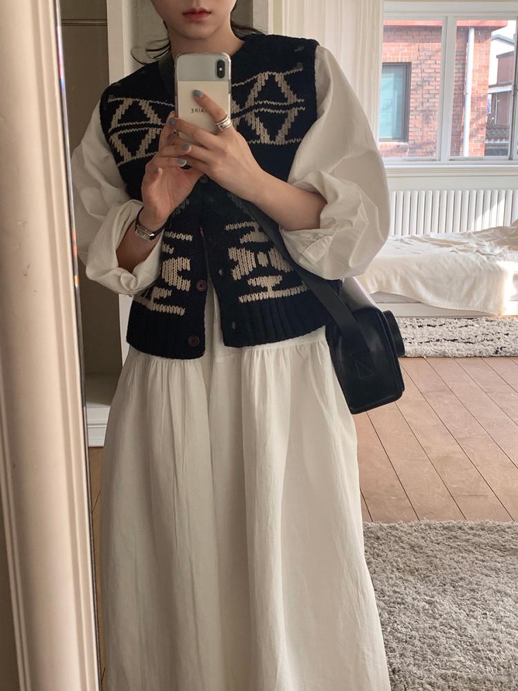 멜로우 니트 베스트 2color