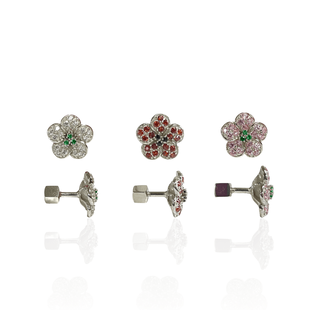 cubic flower butterfly piercing