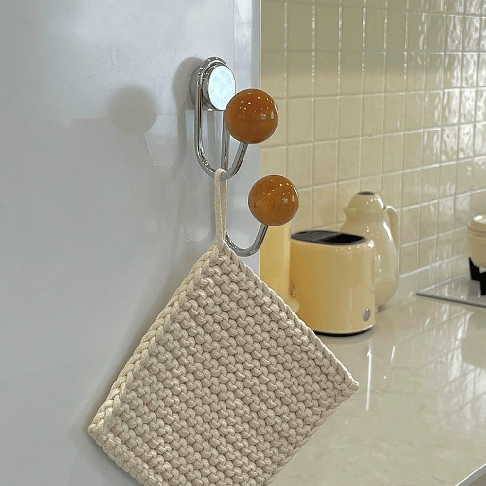 우드볼 자석 코트랙 냉장고자석 후크 2color