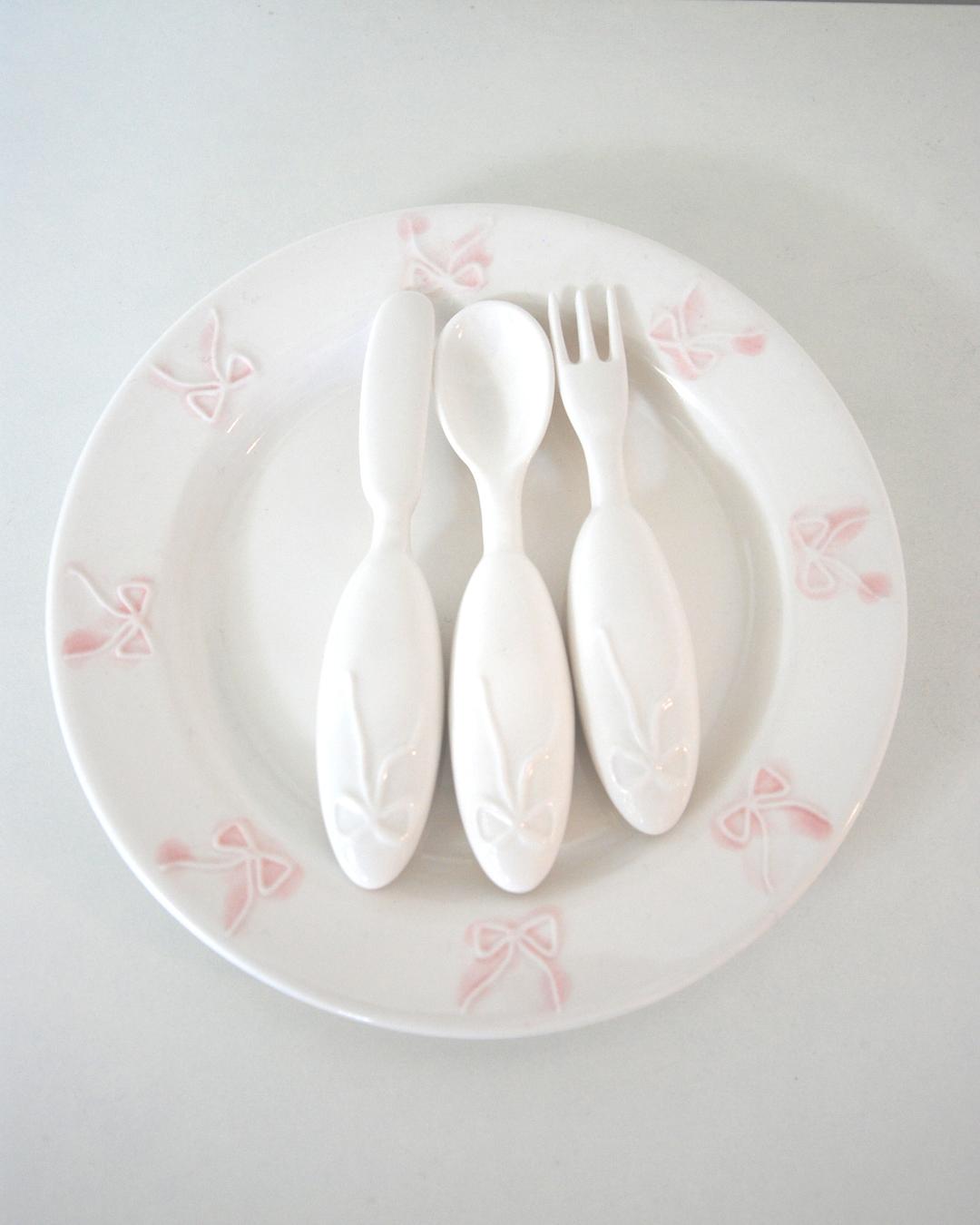 ribbon cutlery(white)