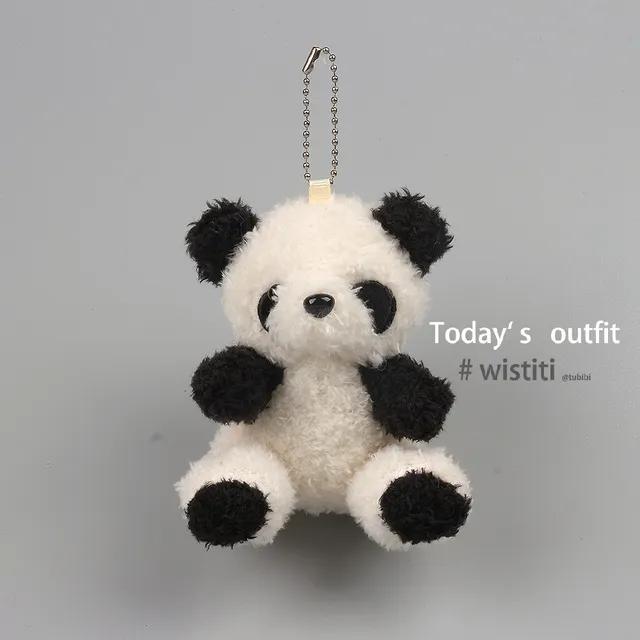 (당일출고)귀여운 뽀글이 판다 푸바오 키링 인형 가방고리