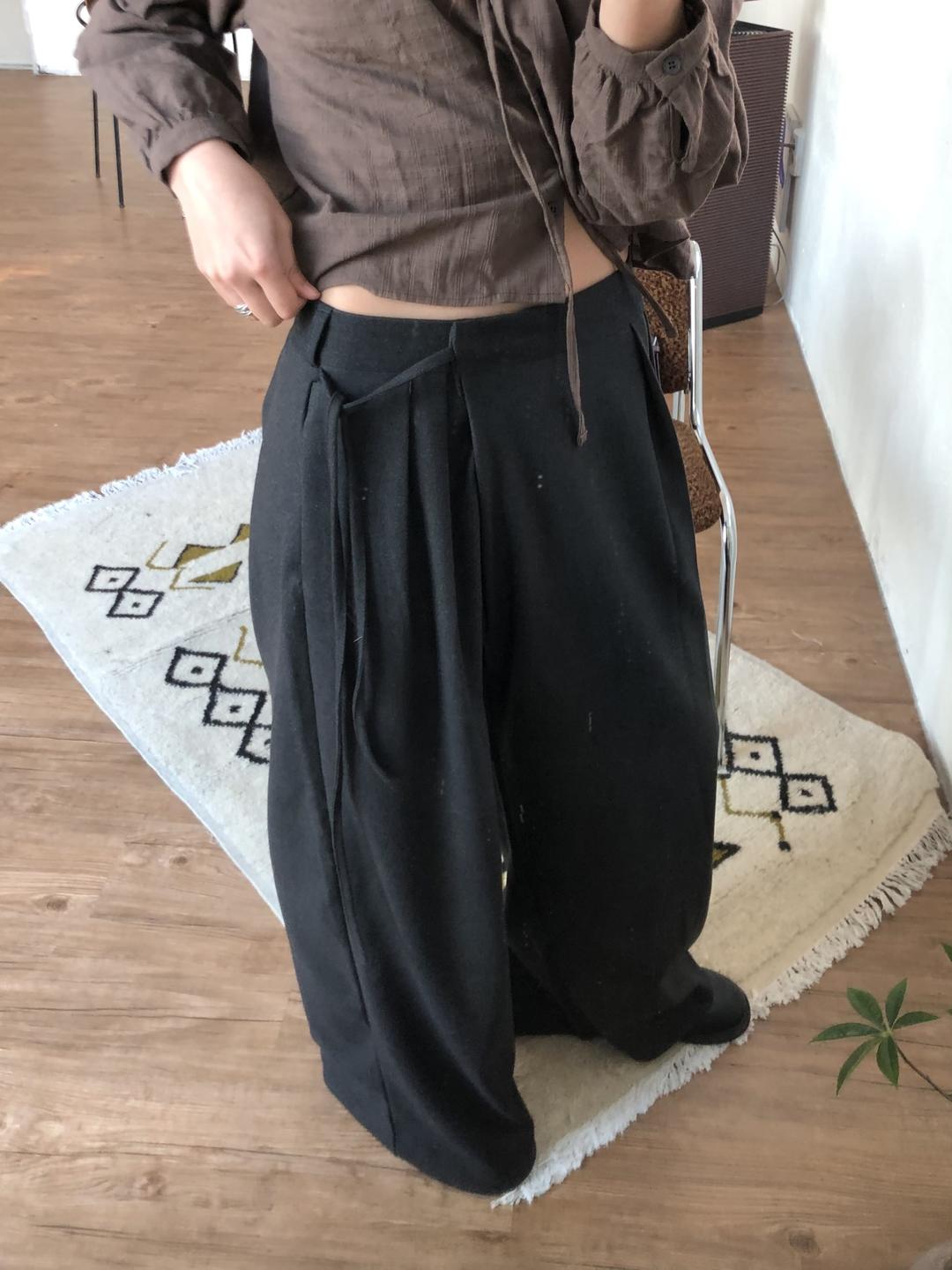 오네 윈터 랩 와이드 슬랙스