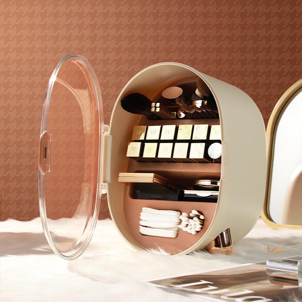 투명화장품정리함 화장대정리대 섀도우 립스틱정리함 립스틱보관함 브러쉬꽂이