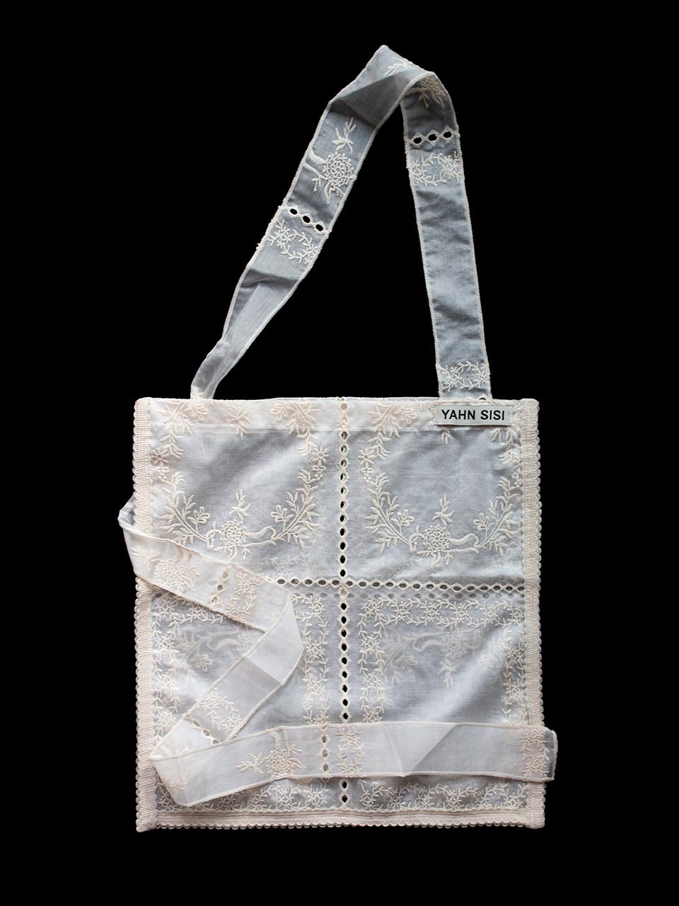 블루밍 레이스 오간자 백 - 내츄럴