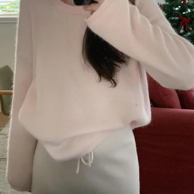 래빗 헤어리 니트 (2color)