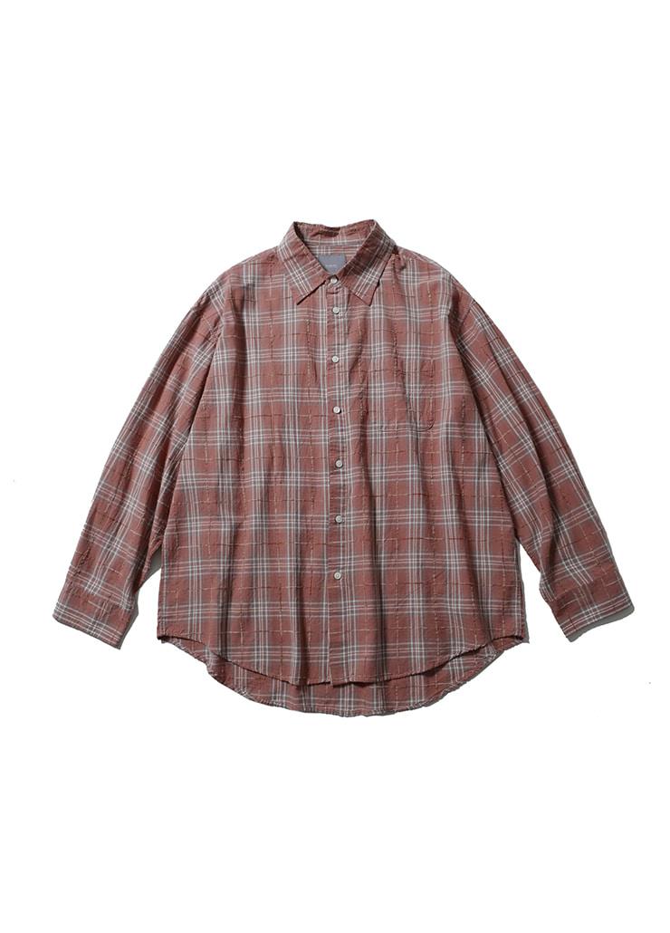 ALL WEATHER OVER SILHOUETTE SHIRTS (PINK CHECK)