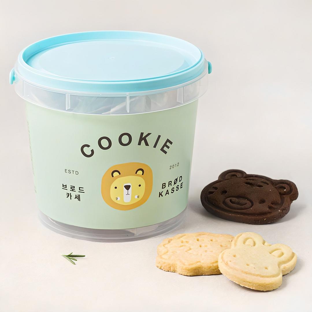 브로드카세 어쏘티드 동물쿠키 미니버켓 민트, 120g, 1개 - 쿠키 | 쿠팡