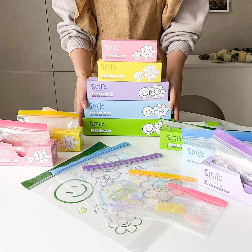 [자체배송] 스마일 이중 지퍼백 2세트 (총 240매) 도착보장