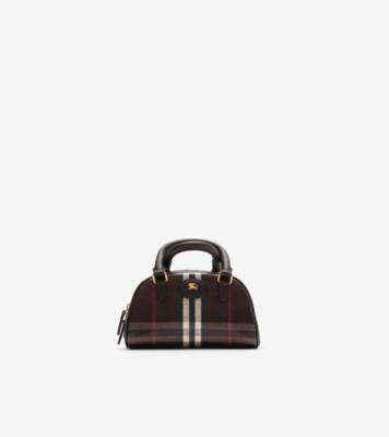 미니 하이랜드 볼링 백 (마호가니 레드) - 여성 | 공식 Burberry®