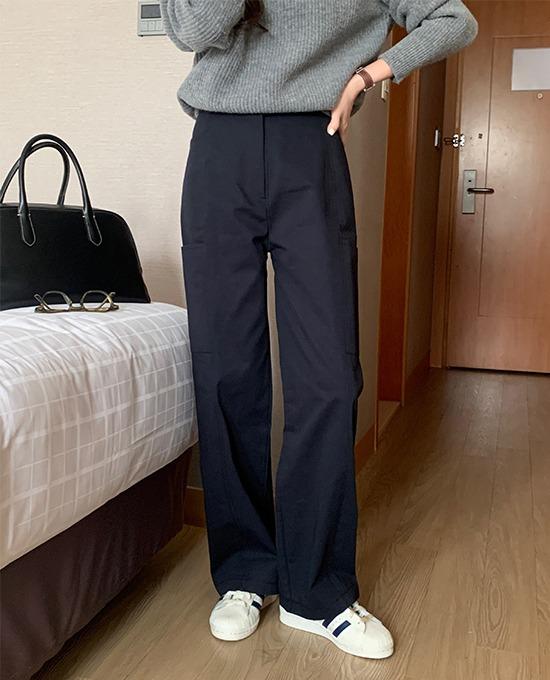 번트 포켓 와이드 (pants)
